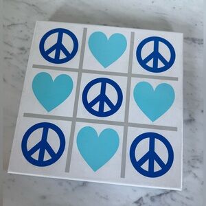 Jonathan Adler Peace & Love Acrylic Tic Tac Toe Set